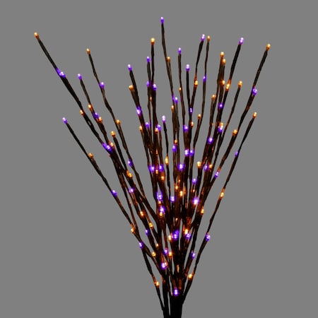 Celebrations Celebrations Halloween Orange/Purple 32 in. LED Prelit Burst Halloween Decor LBST100BPLORTWA